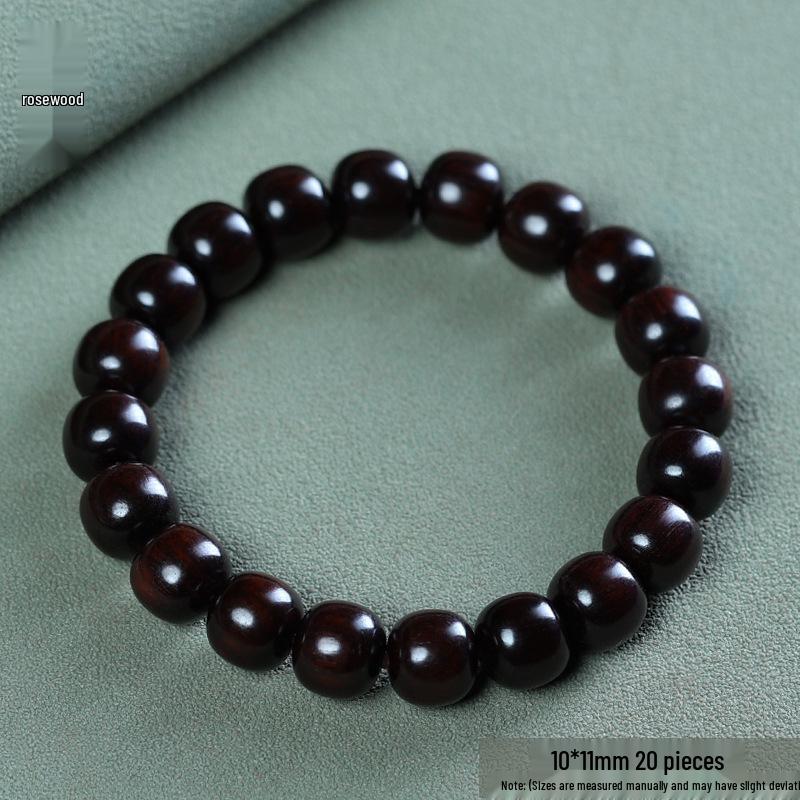 Temple Sandalwood Multi-Treasure Buddhist Rosary Beads Bracelet - Wenge Accessories Gift