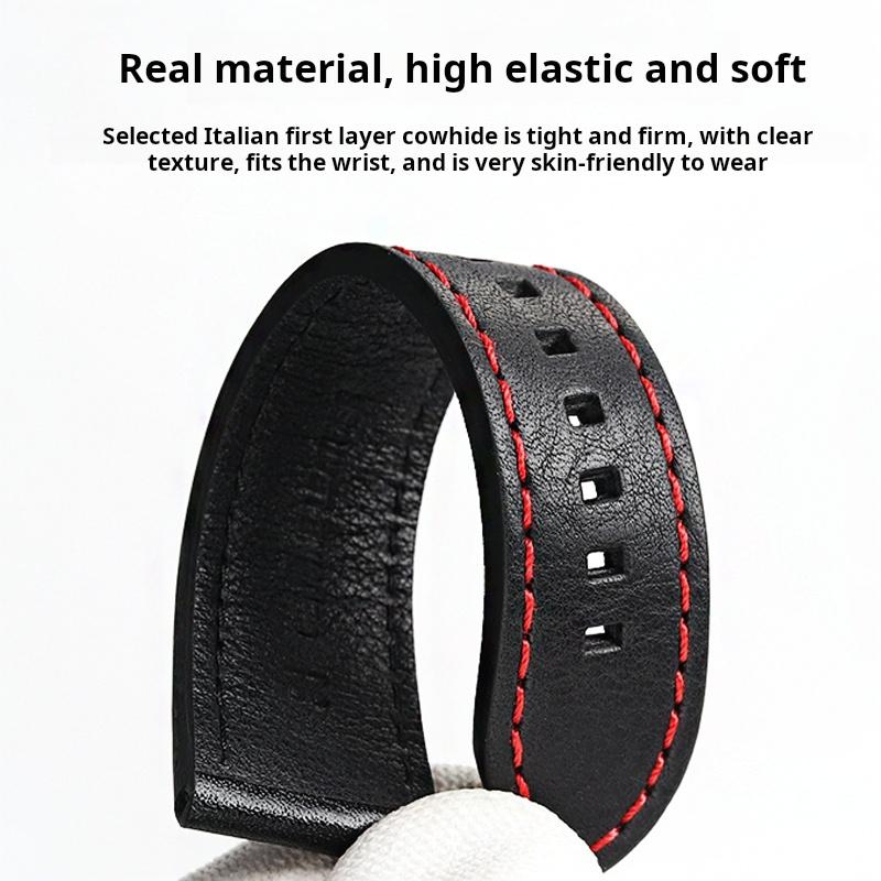 For Casio EDIFICE ECB-900YDB ECB-1000 EFR303/304/S510 EQB-50 Series Watch Band Genuine Leather Cowhide Watch Strap 22MM Bracelet