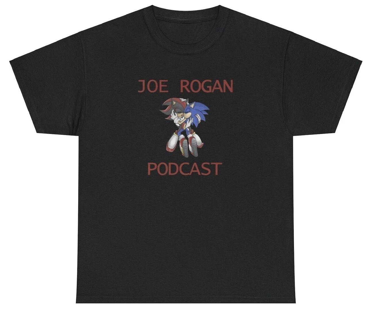 Joe Rogan Podcast Shirt Funny Sonic Oddly Specific Weirdcore Pump Cover Meme Tee S