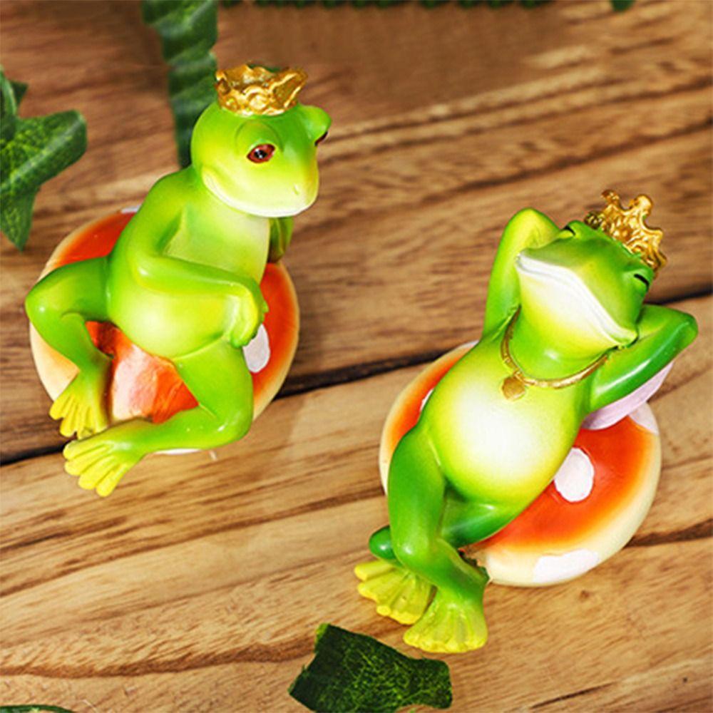 

Креативная статуэтка лягушки-принца, миниатюры из смолы, фигурка для садового декора, скульптура животных для офиса Style 2