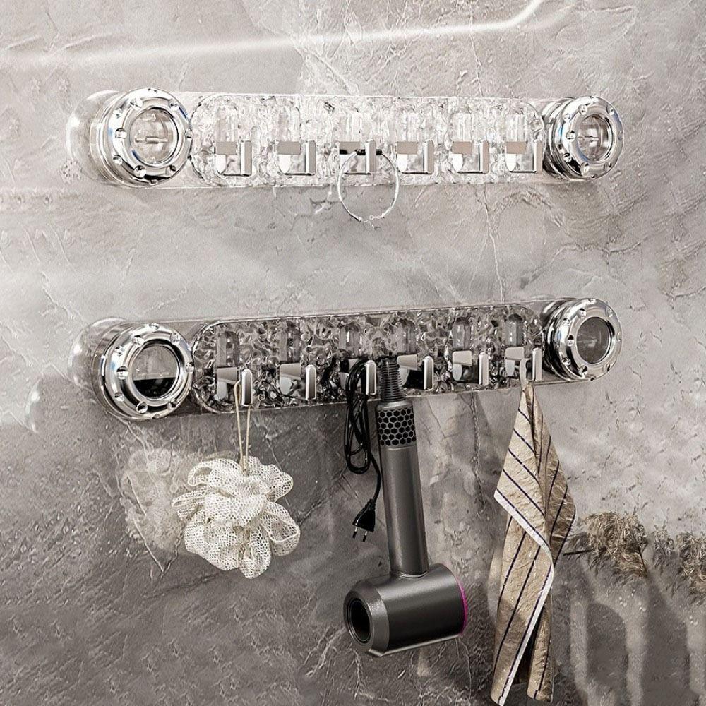 Punch Free Suction Cup Hooks Waterproof Shower Towel Holder Multifunctional Coat Hanger  for Home