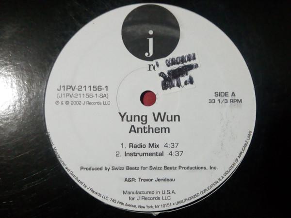 

12inch Record YUNG WUN - Anthem J1PV211561 J Records 2002 US Rap & Hip-Hop/R&B Used
