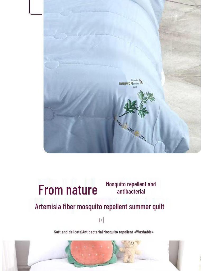 Beifuß Sommer Klimaanlage Steppdecke: Studentenwohnheim & Nickerchen-bereit, Maschinenwaschbar.