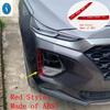 Pour Hyundai Santa Fe - Kit Anti-Brouillard pour Phares Automatiques Cache Prise d'Air pour Phares Garniture Accessoires Extérieurs Rouge / Brillant
