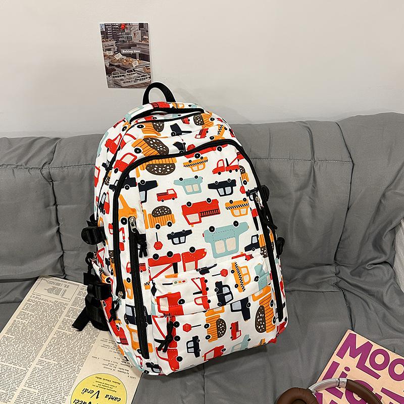 New Graffiti Printing Joker Large Capacity Backpack Backpack for Junior and Senior High School Students Outdoor Travel and Leisure.