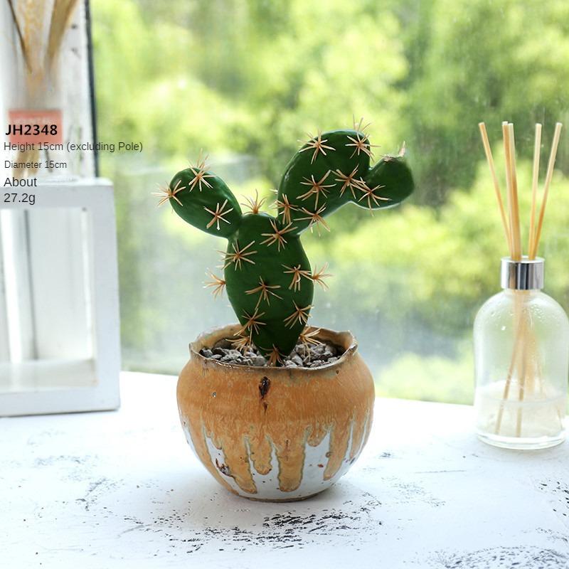 Artificial Cactus Decoration Foam Cactus DIY Micro Landscape Tropical Plants Realistic Succulent Plants Home Office Decor