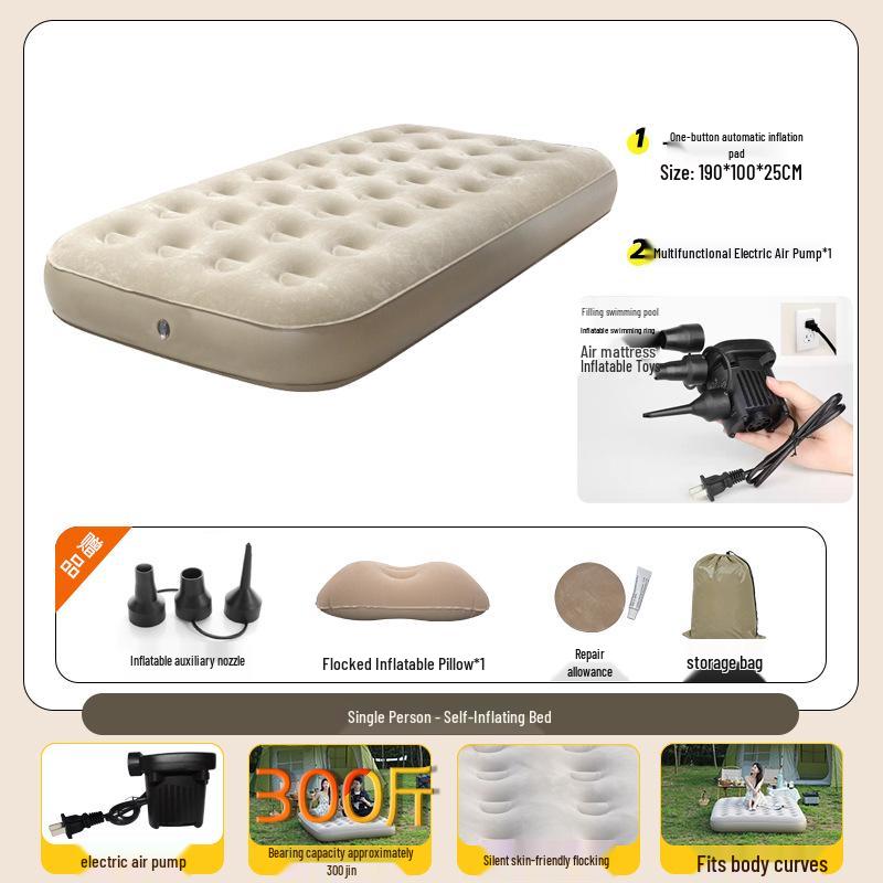 Automatic Inflatable Camping Mattress for Outdoor Travel and Tent Use