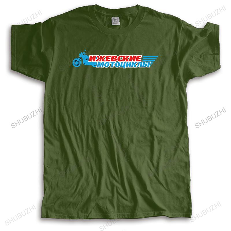 Male streetwear Tshirt luxury cotton T shirt tees Izh Motobikes Cool Russian summer Fashion Unisex O-neck Teeshirt Size