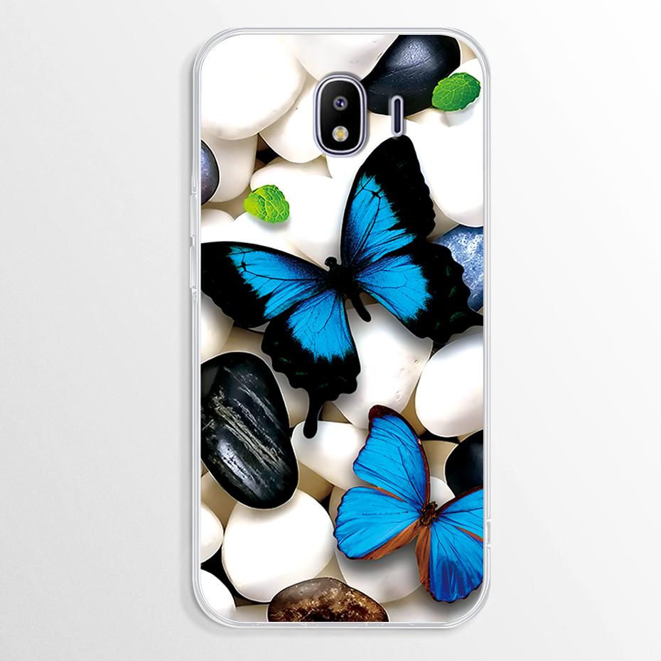 Marble Case For Samsung Galaxy J4 2018 Case J400 J400F Soft TPU Cover For Samsung Galaxy J4 Plus J 4 J4+ Case J415F Fundas Cover