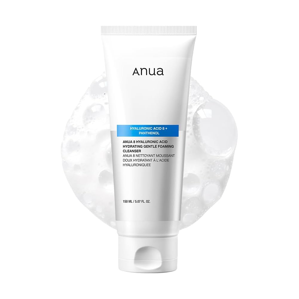 Anua Hyaluronic Acid Gentle Foaming Cleanser 150ml Hydrating for Dry and Oily Skin Skincare