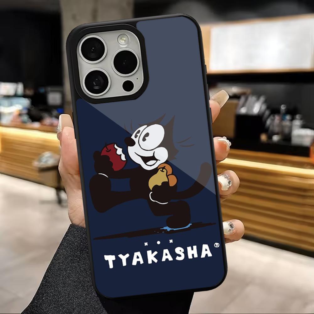 Cute F-Felix-ES The Cat Phone Case  For iPhone 16,15,14,13,12,11,Pro,Max,Plus,Mini,Magsafe,Magnetic Wireless Charging Case