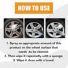 Non-Acid Wheel Cleaner, 120ml Powerful Wheel Cleaner Perfect For Cleaning Wheels and Tires, Car Wash Rim Cleaner & Brake Dust Remover - PJ