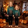 Matching Family Halloween Pajama Set - Long Sleeve Top and Pants for Parents and Kids