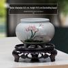 Blue & White Porcelain Flower Pot with Tray for Asparagus Fern, Money Tree, Orchid, Succulents & Bonsai 