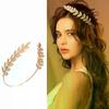 Nova Tiara Cor Dourada Retrô Folha Coroa Adorno de Cabeça Deusa Grega Joia de Cabeça Acessórios de Cabelo para Noiva Casamento