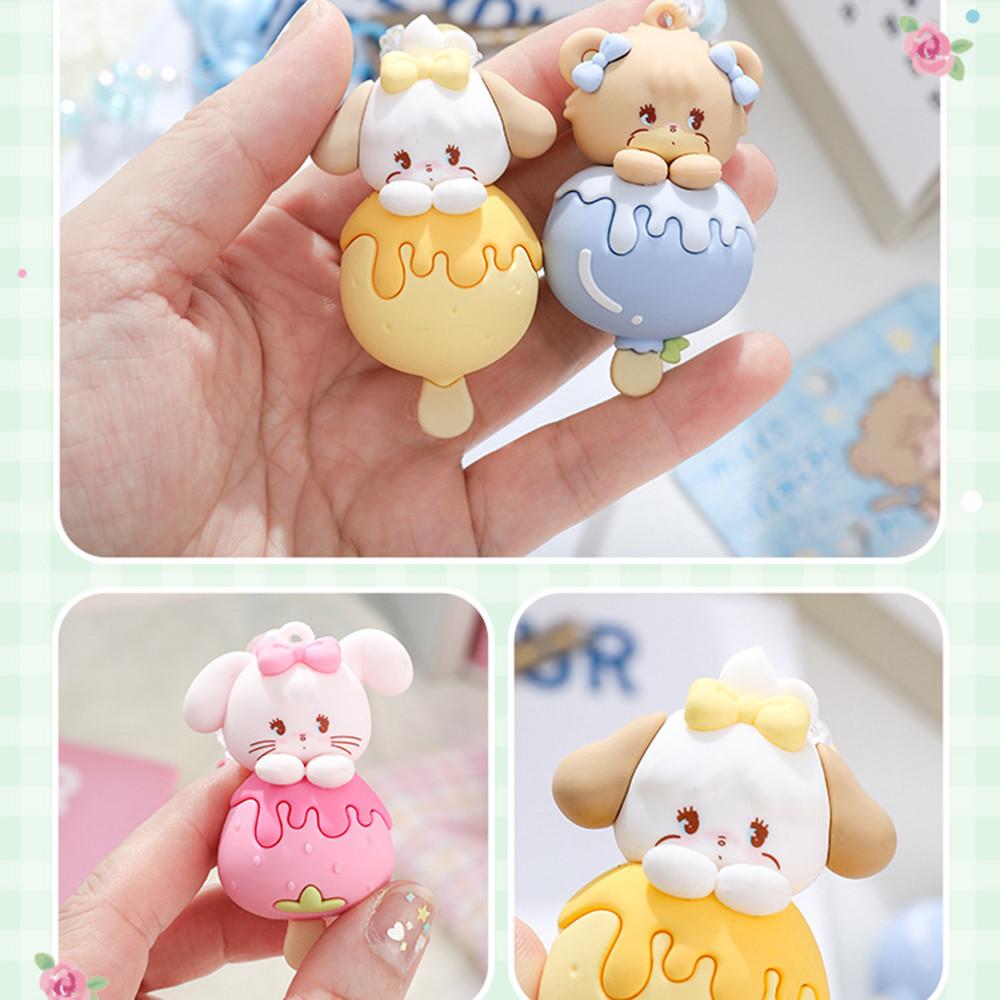 Genuine Cartoon Mikko Lollipop Beaded Keychain Bag Pendant Car Ornaments Gift