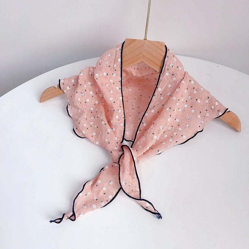 Summer New Triangle Soft Neck Protection Scarf Children's Cute Small Scarf Parent-child Small Scarves
