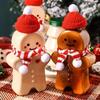 500ml Transparent Holiday Drink Container, Cute Gingerbread Shaped Sealed Can, Suitable for Milk, Juice, Water, Wine, Tea, Etc.