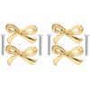 DOITOOL Decorative Bow Knobs for Dresser, Bow Shape Cabinet Knobs for Home Bedroom Kitchen Cabinets, Pack of 6