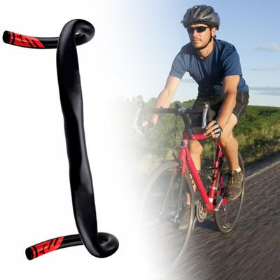 31.8x420mm Universal Bike Handlebar Aluminum Alloy Bent Bar for Outdoor Sports