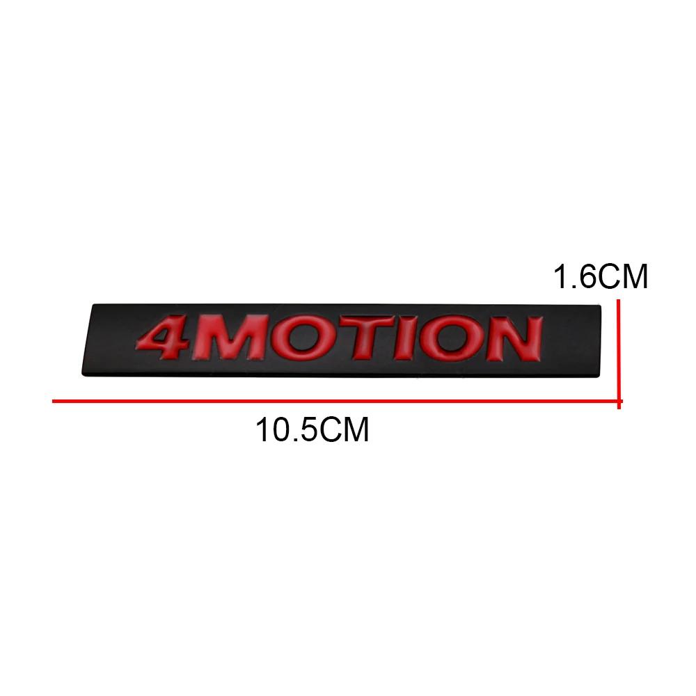 3D Metal 4MOTION Rear Trunk Boot Emblem Badge Sticker Decals Accessories