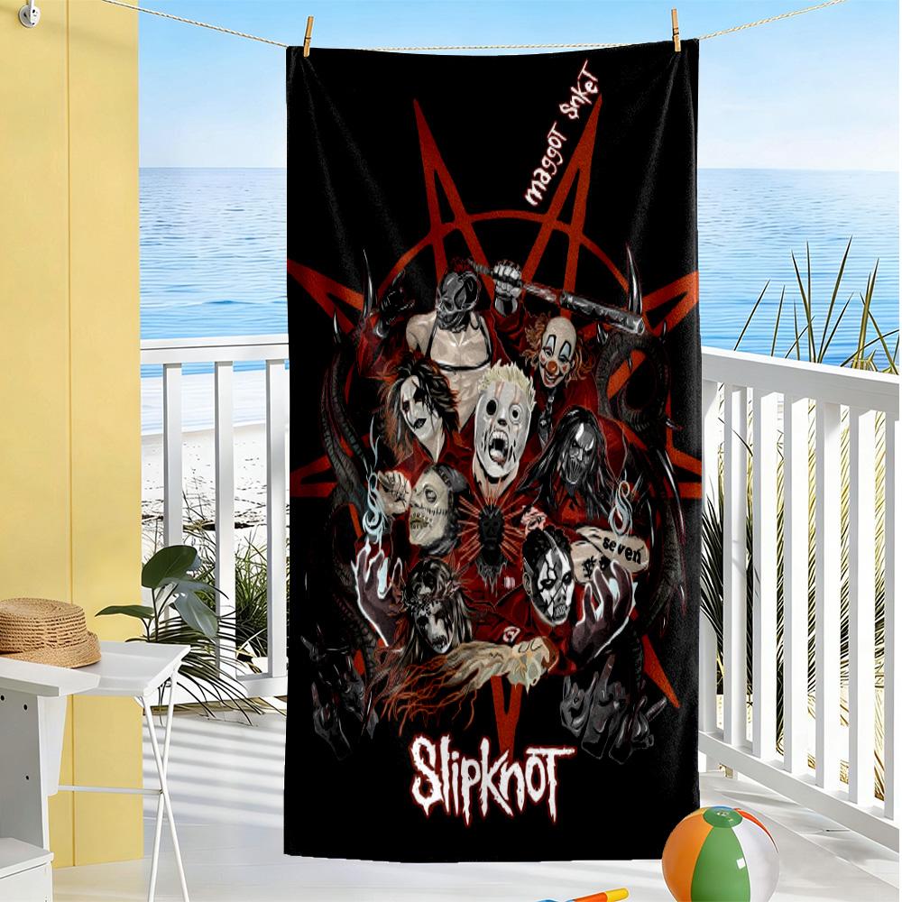 Slipknot weiches Strandtuch Tragbare Umkleide-Sichtschutzhülle Mode-Liebhaber Perfektes Geschenk für Valentinstag Hochzeit Geburtstag