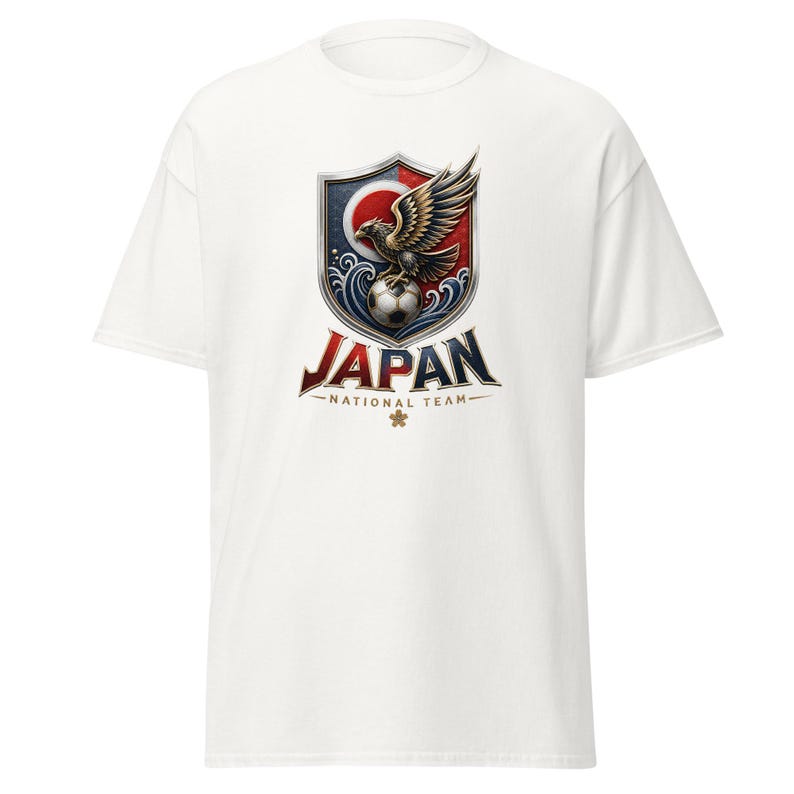Japan National Team T-Shirt | Golden Eagle Rising Sun Crest Tee 4XL