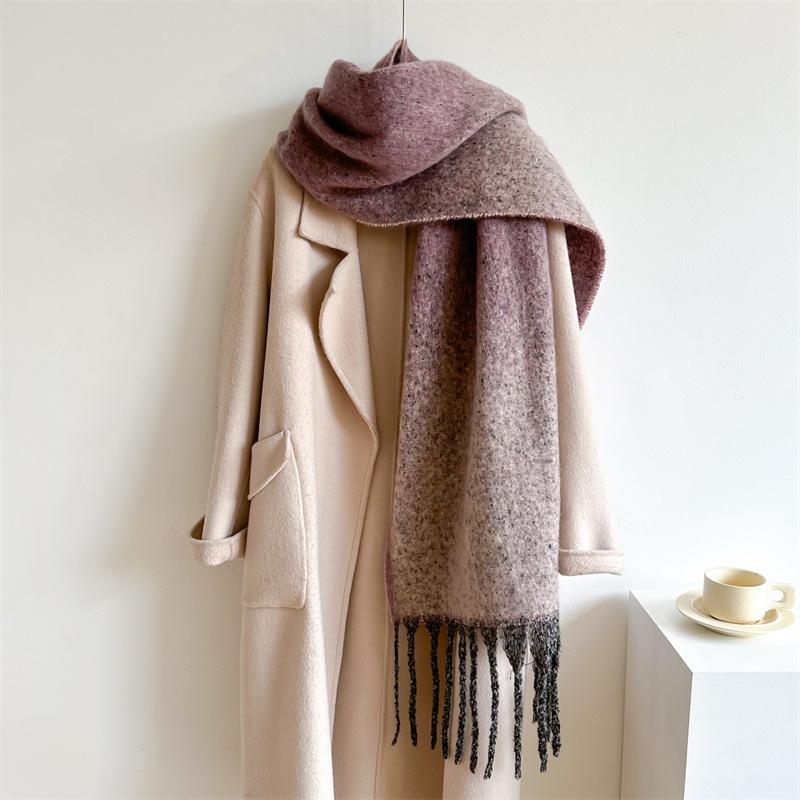 New  Cashmere Scarf Shawl Thicked  Warm Blanket Long Tassels Soft Shawls Neck Wraps Pashmina Scarves Ladies' Luxury Scarf