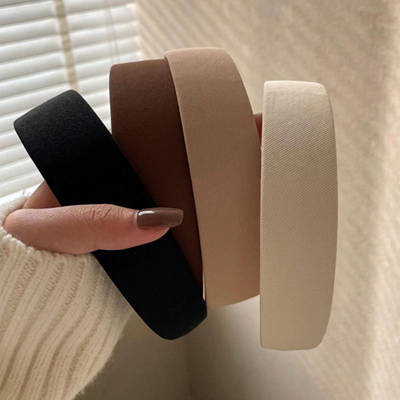 38cm/14.96in Circumference Women's Vintage Elegant Solid Color Headbands, Fashion Versatile Hair Accessories Suitable For Daily Wear, Washing Face
