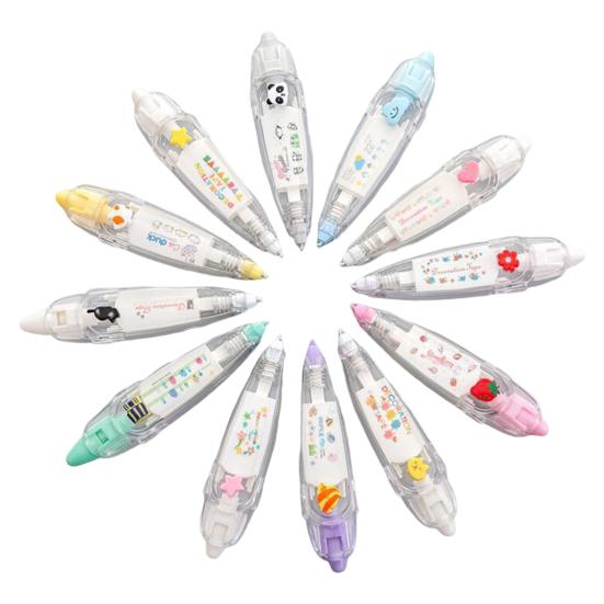 

Correction Tape Creative Cute Cartoon Pattern Smooth Sliding Good Grip Scrapbooking Portable Planner Journal Diary Tape Pen School Supplies
