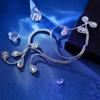 Luxury Rhinestone Wedding Headband Elegant Bridal Hair Accessory Geometric Shape Headwear  Party