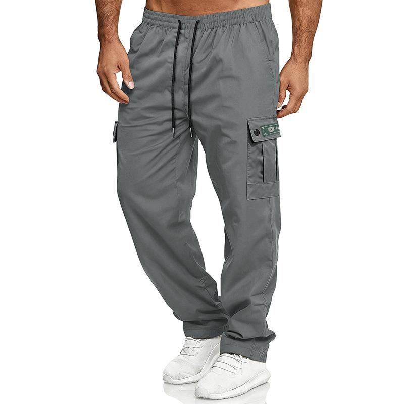 American Spring Autumn Mens Fashion Loose Casual High Street Hip-hop Overalls Sweatpants