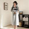 Cute Peanuts Snoopy Print Nightgown Women's Summer Short Sleeve Casual T-Shirt Dress Loose Cartoon Loungewear Sleepwear Homewear
