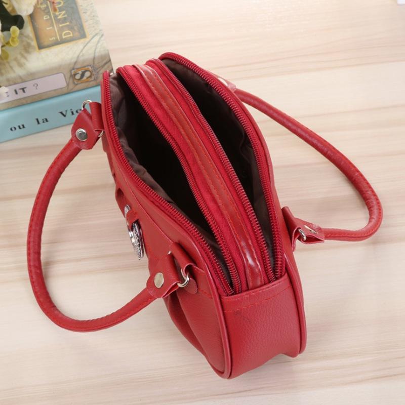 Elegant Pure Color Handbag For Women With Soft Pu Leather And Classic Design