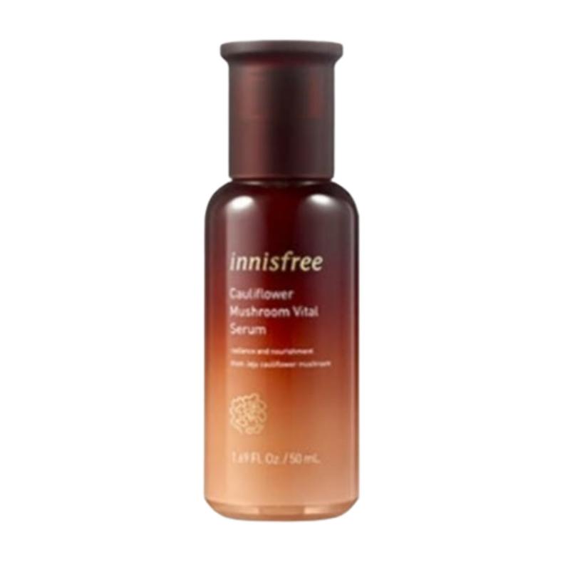 Innisfree Cauliflower Mushroom Vital Serum 50ml | Hydrating & Revitalizing Face Serum | Nourishing Antioxidant K-Beauty Essence