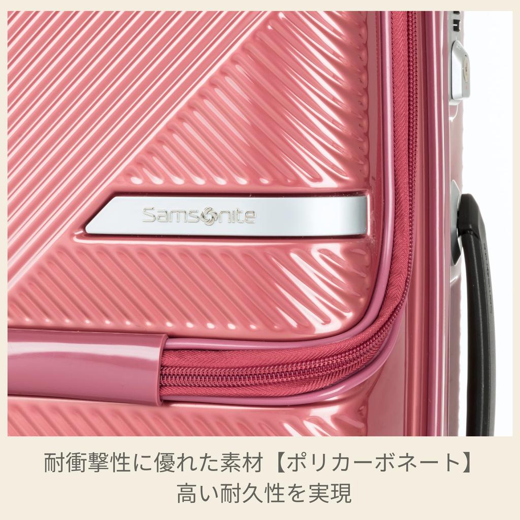 Front Open No TSA Warranty Pink [Samsonite] Suitcase, Carry-on Case, Volant, Carry-on, Expandable, Only, Expandable, Lightweight, Lock, 1-3 Nights/4-6