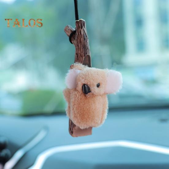 Ornamento da Appendere per Auto Koala Tartaruga Panda Abbraccia Ceppo Ciondolo Decorazione Specchietto Retrovisore Bocchetta Aria Carino Accessori Interni Auto