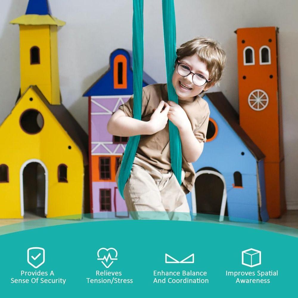 Breathable Kid Swing Soft Hammock Swing Portable Sensory Swing  Indoor