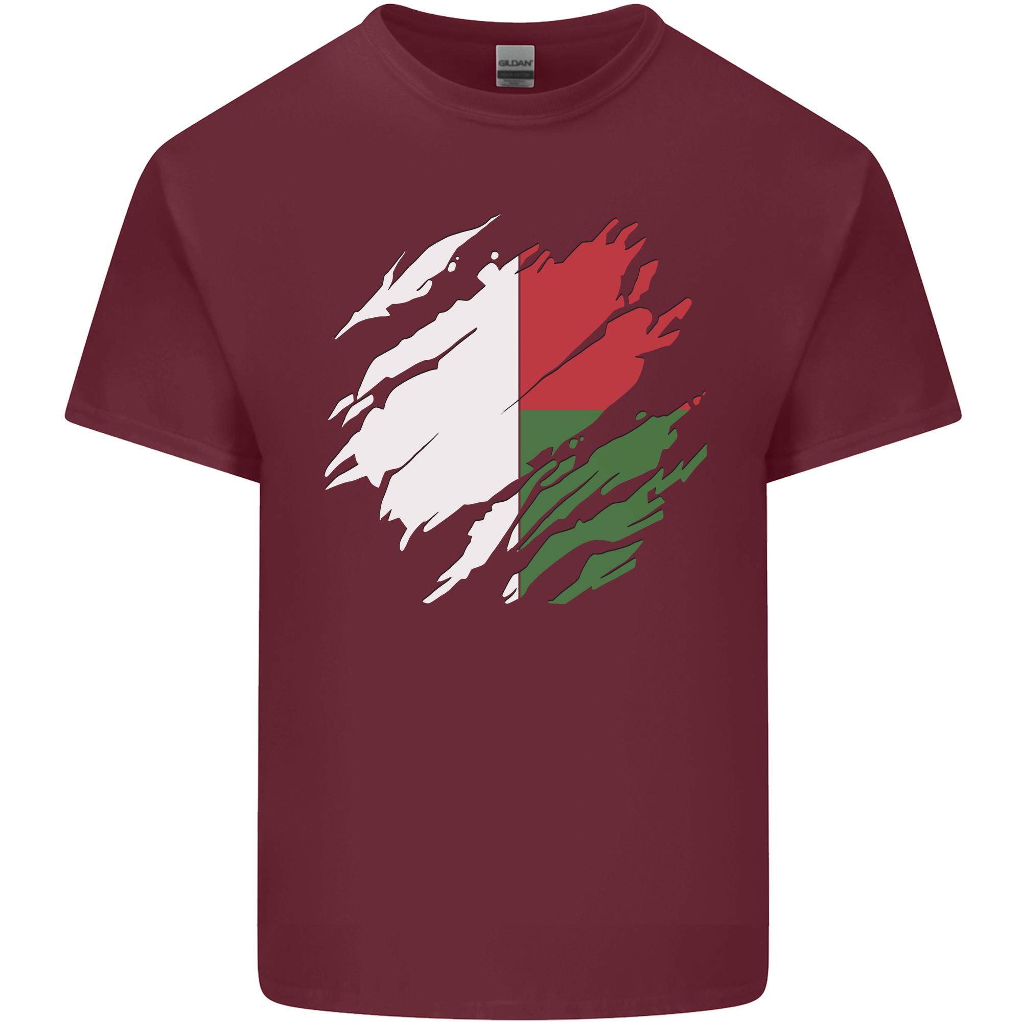 Torn Madagascar Flag Madagascan Day Football Unisexs Light Cotton TShirt S