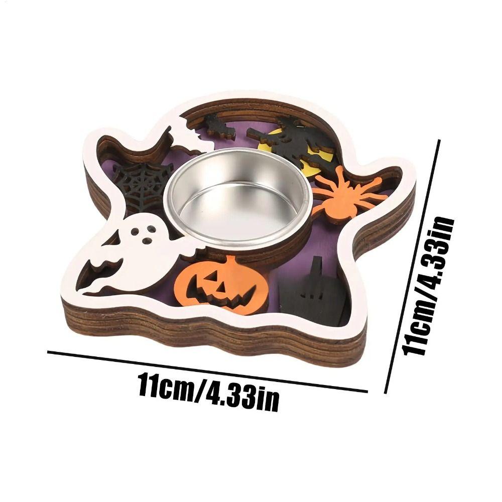 Romantic Halloween Candle Holder Multi-layered Creative Pumpkin Ghost Candlestick European Style Unique Scary Candle Holder
