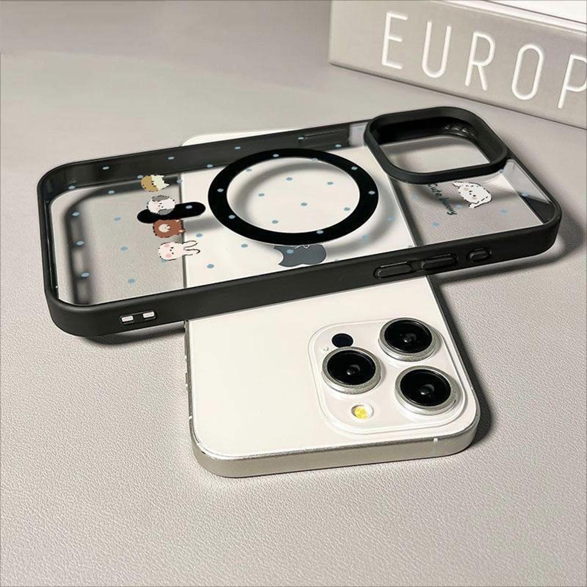 

For Apple 13promax Phone Magnetic Transparent New Case for Apple Phone Case Magnetic Lens All Inclusive Strong Magnetic For iPhone 17PROMAX