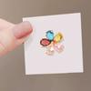 Anti-light brooch buckle artifact luxury temperament crystal flower brooch mini invisible fixed clothes neckline pin