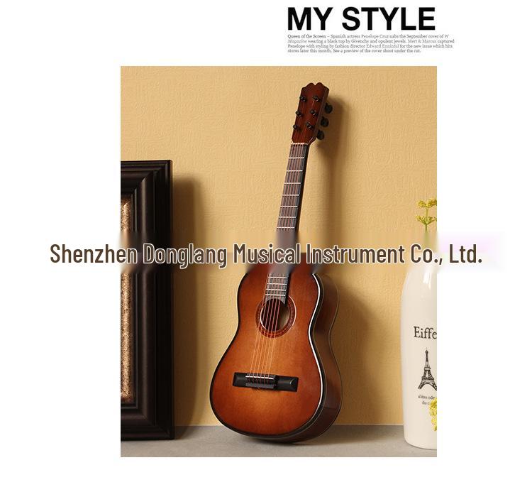Mini Cutaway Classical Guitar Figurine - Folk Doll Instrument for Birthdays, Graduations, or Christmas Gifts for Adults