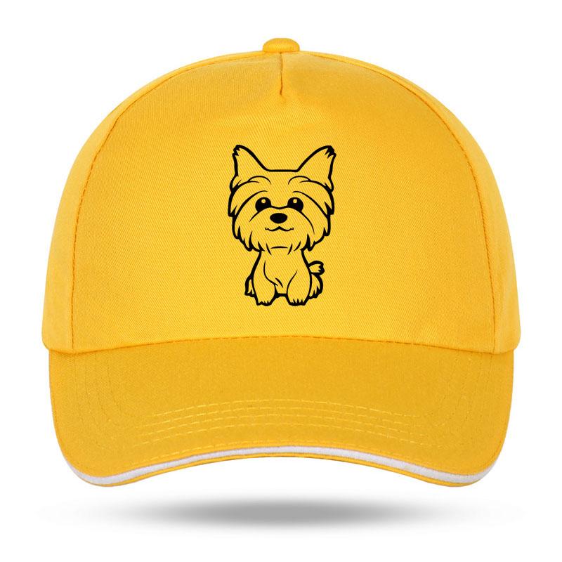 New Unisex Women Yorkie Yorkshire Terrier Doggy Cute Fun Dog Baseball Caps for Hip Hop Cotton Trucker Cap Bone Dad Hats