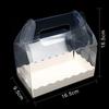 5pcs Swiss Roll Cake Box Packaging Beard Transparent Hand Towel Roll Mousse Wholesale Birthday Wedding Handmade Gift