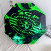 SCP Portugal: Green Emblem Glory Folding umbrella Suitable for all seasons Suitable for all seasons Three folds Sun umbrella printing
