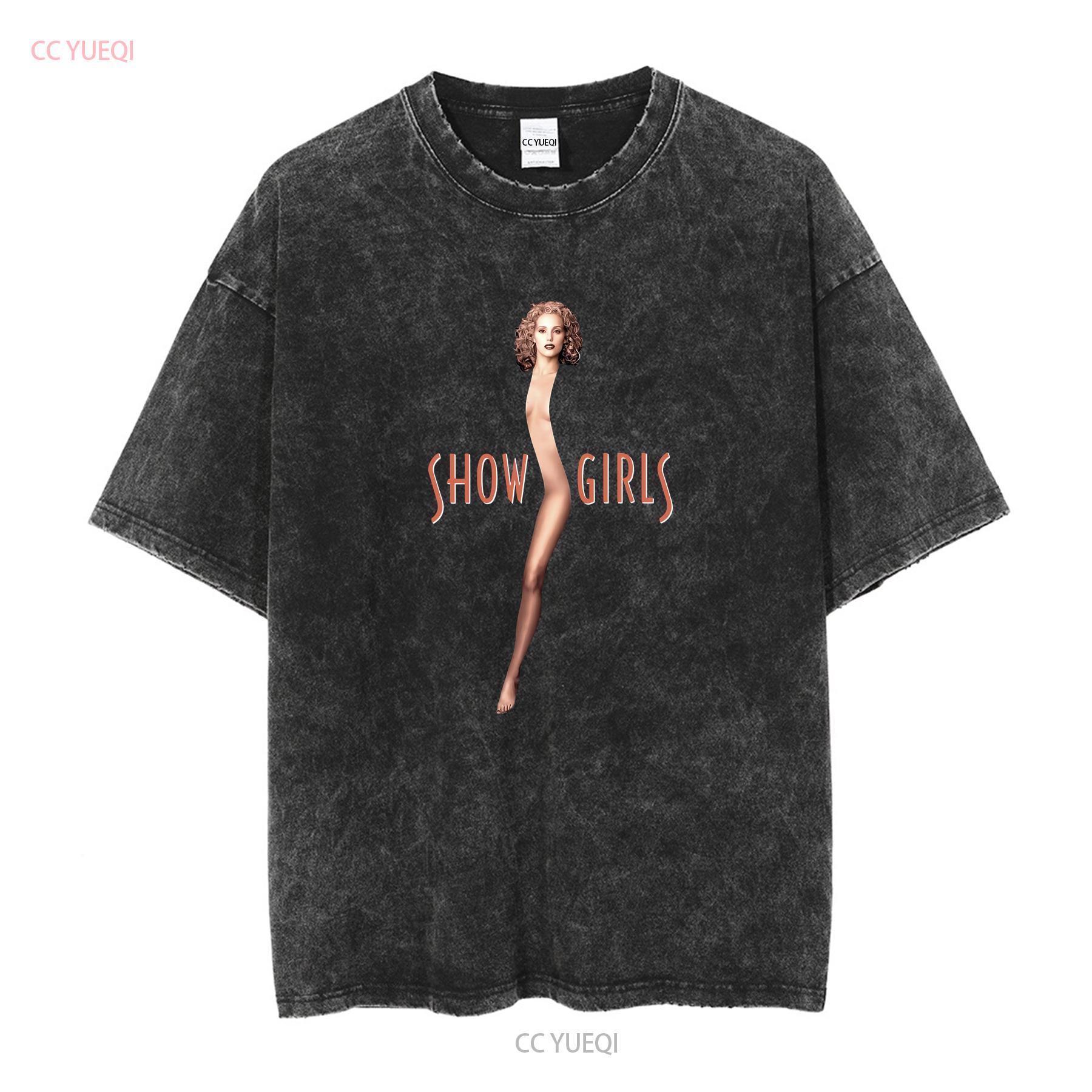 

Showgirls Classic 90 s 1995 Movie Retro T Shirt New long or short sleeves vintage Washed Soft Breathable fashion homme XL