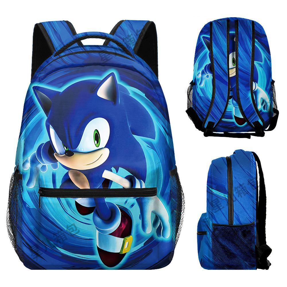 School Bag Elementary School Student Animation Backpack Cartoon School Bag 3D Digital Color Printing Oxford Cloth Backpack