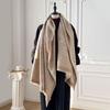 Women Design New Luxury Winter Imitation Cashmere Warm Pashmina Blanket  Female Shawl Wraps Thick Foulard Bufanda Scarf