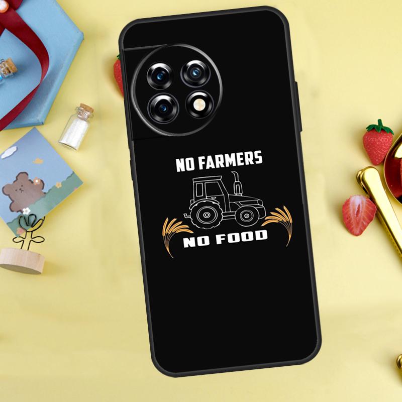 No Farmers No Food Case For OnePlus 15 13 12 11 10 9 13T 13R 12R 10R 10T 8T Nord 5 CE 4 3 2 Lite N20 N30 Cover